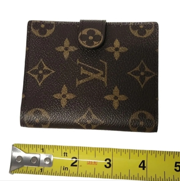 Louis Vuitton Bifold Vintage Square Elise Monogram Wallet Purse Double Sided - Picture 9 of 11